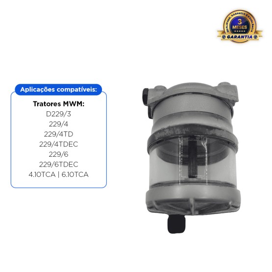 Filtro Sedimentador Do Motor Aplicável Tratores Com MWM - 73403431