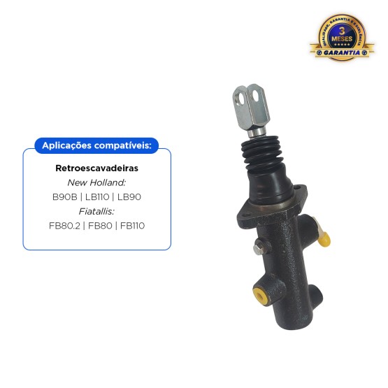 Cilindro Mestre do Freio Aplicável Retroescavadeira New Holland - 48151473