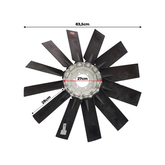 Hélice Motor Aplicável Colheitadeiras New Holland - 84014798