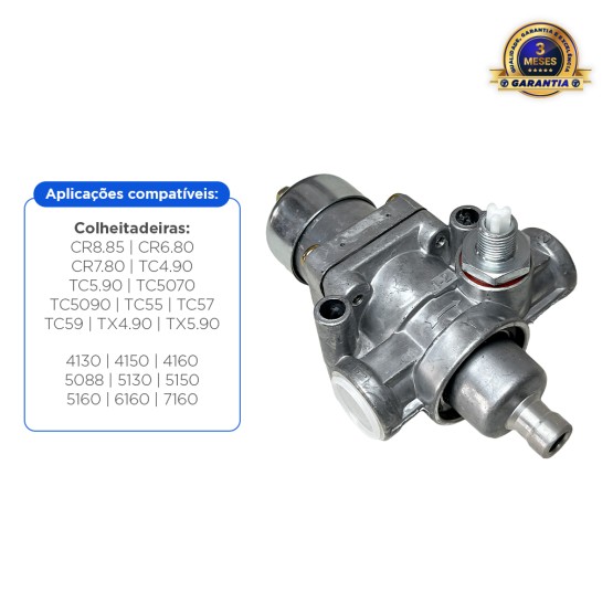 Válvula Reguladora Pressão Aplicável Colheitadeiras New Holland Case - 84043971
