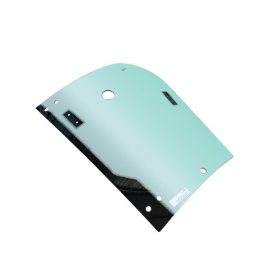 Vidro Superior Traseiro Da Porta Direita Aplicável Case 580N - 84339225