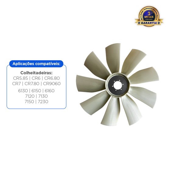 Hélice Do Radiador Aplicável Colheitadeira New Holland - 84444510