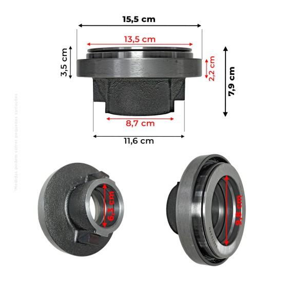 Rolamento Da Embreagem Aplicável Trator New Holland - 84579290