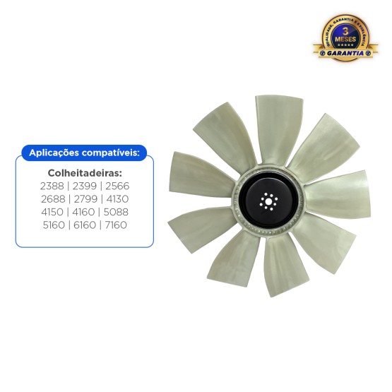Hélice Ventilador do Radiador do Motor Aplicável Colheitadeira Case - 87313617