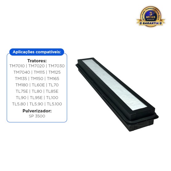 Filtro Ar Carvão Ativado Aplicável New Holland Tm 87658718