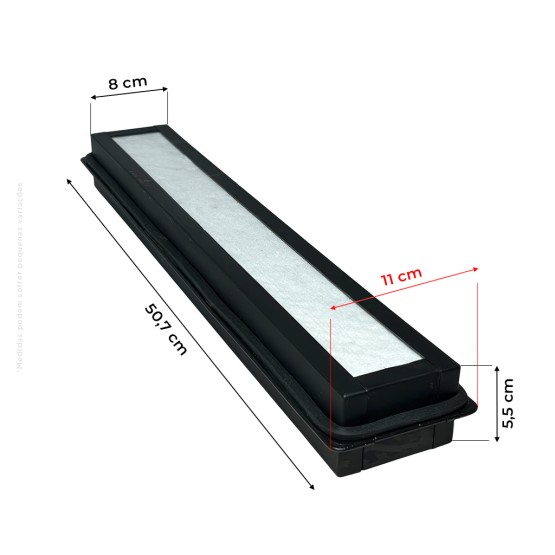 Filtro Ar Carvão Ativado Aplicável New Holland Tm 87658718