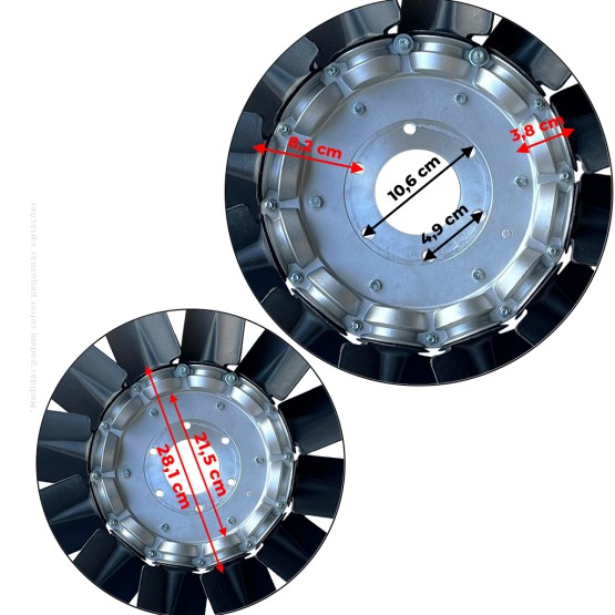 Hélice Radiador Aplicável Colheitadeira New Holland - 87737324