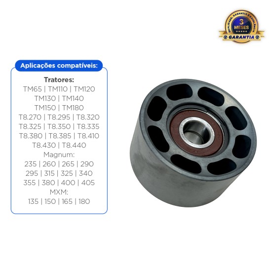 Polia Tensionadora Da Correia Do Motor Aplicável Trator New Holland e Case - 87840244