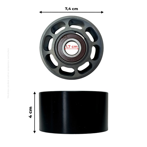 Polia Tensionadora Da Correia Do Motor Aplicável Trator New Holland e Case - 87840244