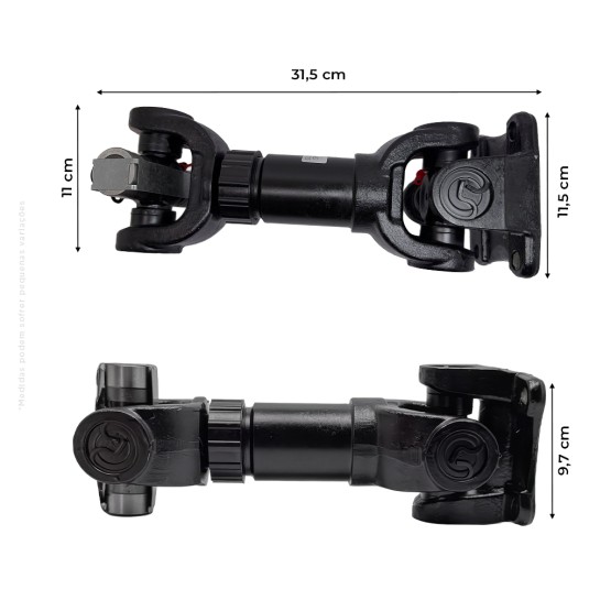 Eixo Cardan Traseiro Aplicável Retroescavadeira JCB - 91460187