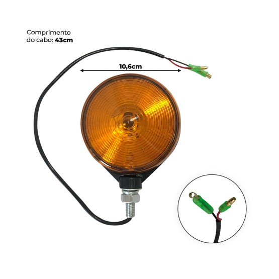 Lanterna Pisca Emergência Aplicável John Deere - Ah164497