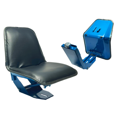 Banco Para Trator Ford D5nn400d Assento Concha Azul