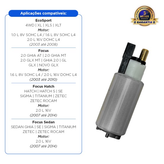 Bomba Elétrica De Combustível 12V a  Gasolina 