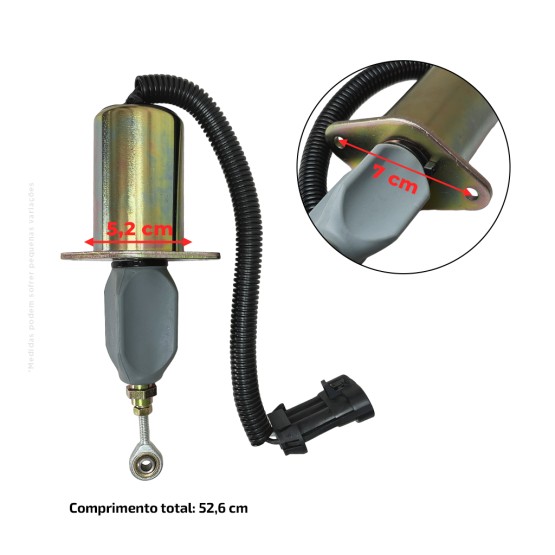 Válvula De Solenoide Corte Parada Combustível 24V - 2T0201114A