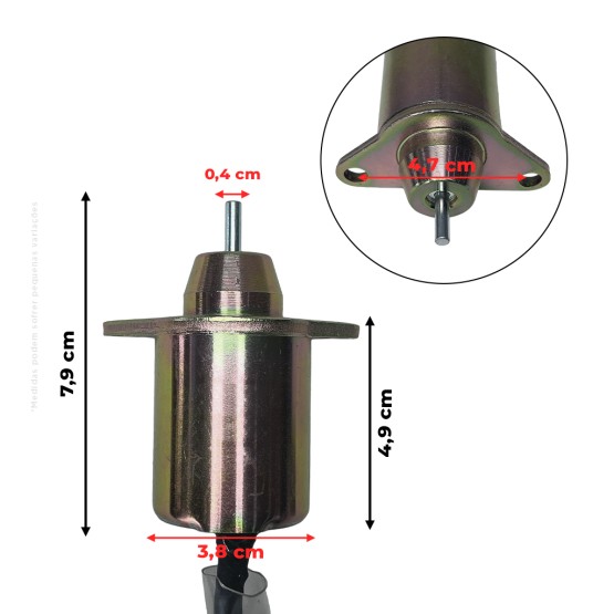 Solenoide Parada 12v Aplicável Hyundai Yanmar 119233-77932