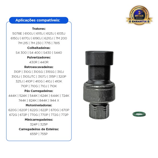 Interruptor Pressão Dupla Pressão Aplicável John Deere - RE157329