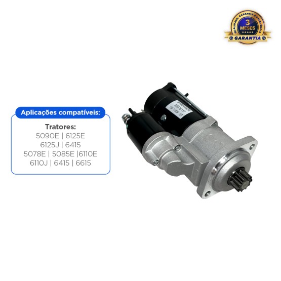 Motor de Partida 12v Aplicável Tratores John Deere - RE516157