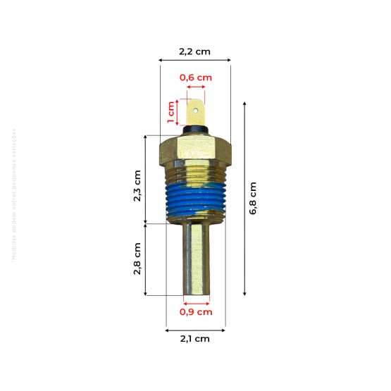 Sensor Temperatura Água Aplicável Trator John Deere - RE51774 