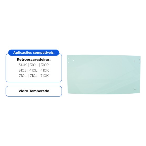Vidro Traseiro Vigia Intermediário Aplicável John Deere - T242699