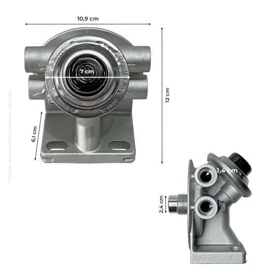Cabeçote Do Filtro Racor Aplicável Escavadeiras Volvo - 11713138
