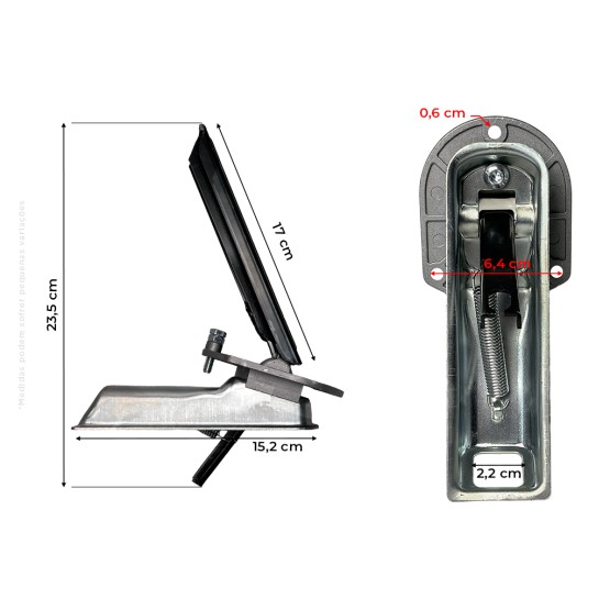 Pedal Acelerador Aplicável Retroescavadeira JCB - 12307303
