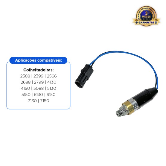 Sensor De Pressão Aplicável Colheitadeira Case - 125829A1
