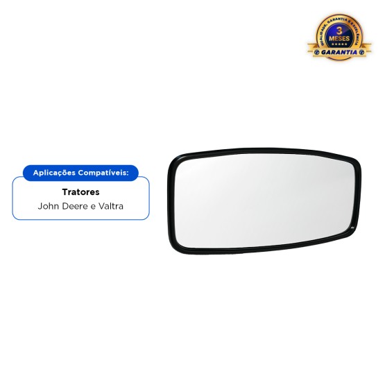 Espelho Retrovisor Universal Aplicável Trator John Deere / Valtra - 1415CR