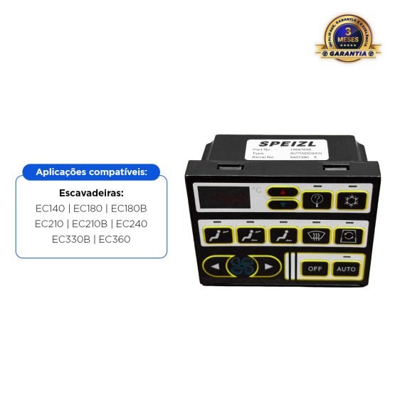 Painel De Controle Do Ar Condicionado Aplicável Escavadeira Volvo - 14541344