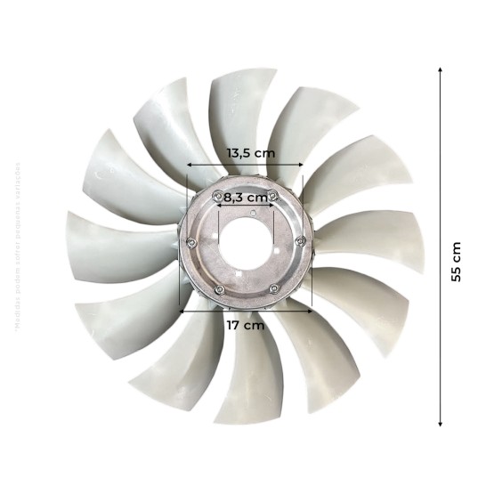 Hélice Do Motor Aplicável Escavadeira Volvo - 14696775