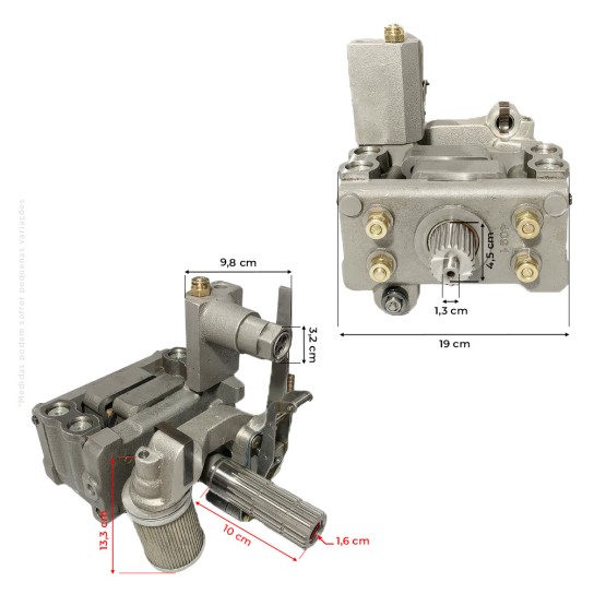 Bomba Do Hidráulico Estria Fina Aplicável Trator Massey 275/283/4275 - 1490361