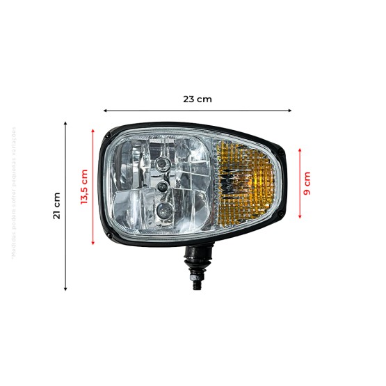 Farol Dianteiro Direito Aplicável Pás Carregadeira Volvo - 17286451
