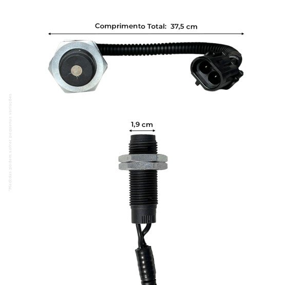 Sensor De Velocidade RPM Aplicável Colheitadeira Case / New Holland - 245193C1