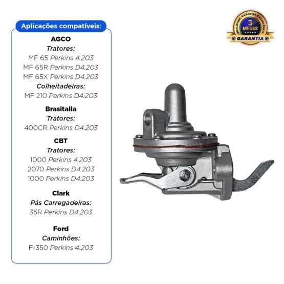 Bomba Alimentadora De Combustível Trator Massey Ferguson - 2641327