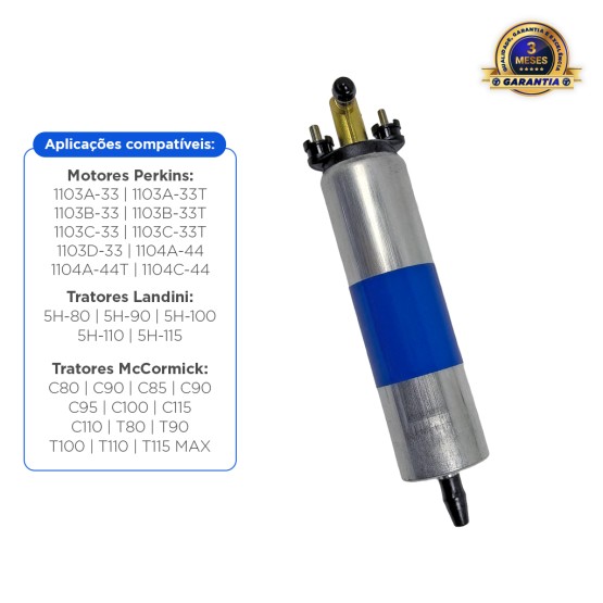 Bomba Combustível Aplicável 12V Motor Perkins Diesel - 2641A203
