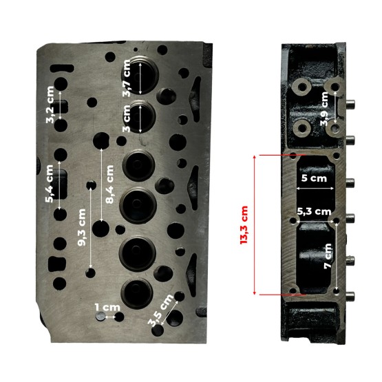 Cabeçote Do Motor Injeção Indireta Aplicável Trator Massey Ferguson - 315296