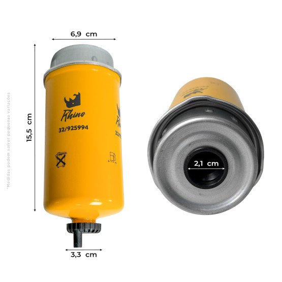 Filtro De Combustível Aplicável Escavadeira JCB - 32/925869