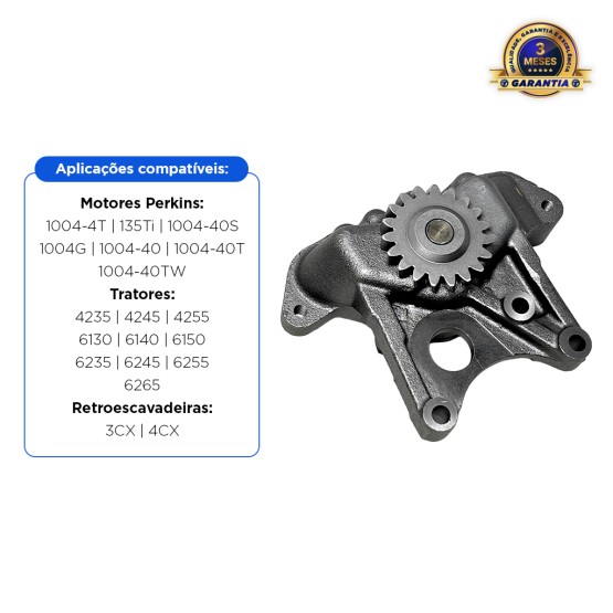 Bomba De Óleo Do Motor Perkins Aplicável JCB / Massey Ferguson - 4132F056