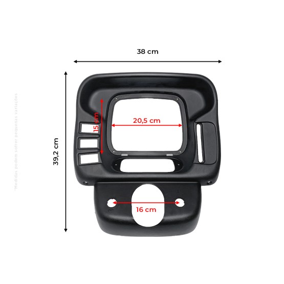 Moldura De Plástica Painel Aplicável Trator New Holland - 47787116
