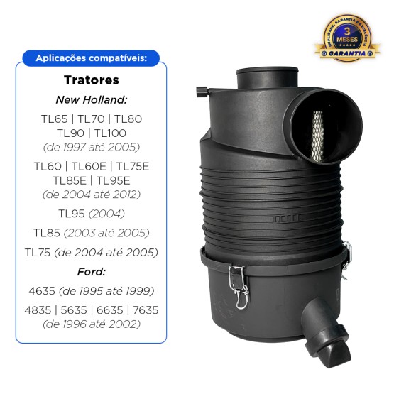 Carcaça Filtro Ar Aplicável Trator New Holland Ford - 5150017 