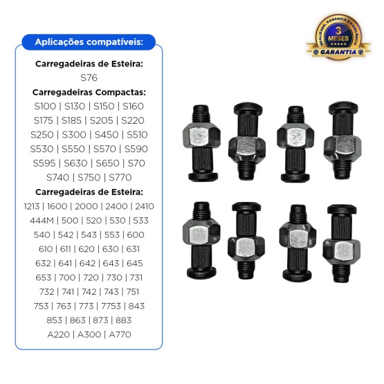 Parafuso de Roda Aplicável Minicarregadeiras Bobcat - 6559802