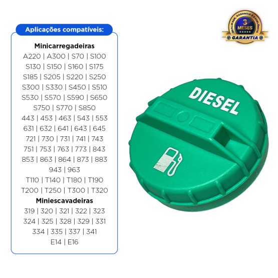 Tampa Do Tanque De Diesel Aplicável BobCat - 6661114