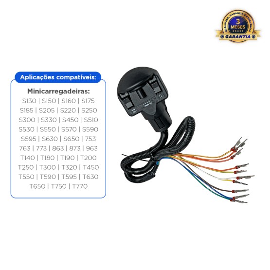 Joystick Manual Esquerdo Aplicável Minicarregadeira Bobcat - 6680419