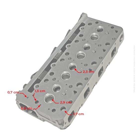 Cabeçote Do Cilindro De Injeção Direta Do Motor Kubota Aplicável Minicarregadeira Bobcat - 6698099