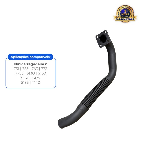 Tubo Flexível Do Escapamento Aplicável Minicarregadeira Bobcat - 6701151
