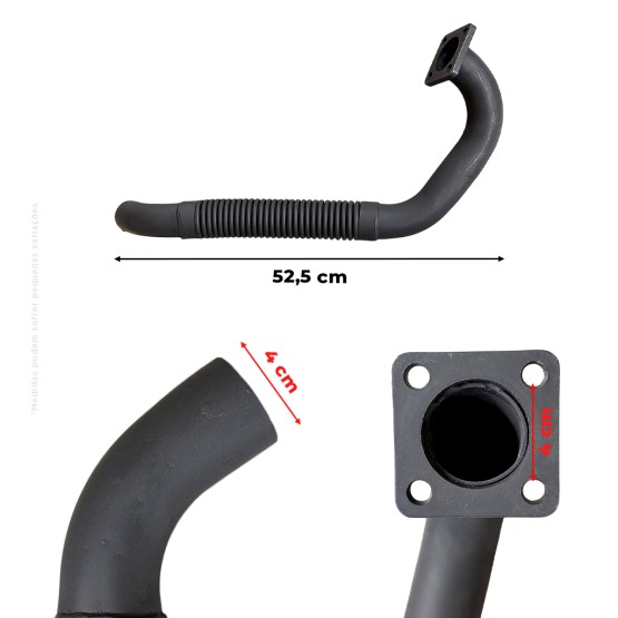 Tubo Flexível Do Escapamento Aplicável Minicarregadeira Bobcat - 6701151