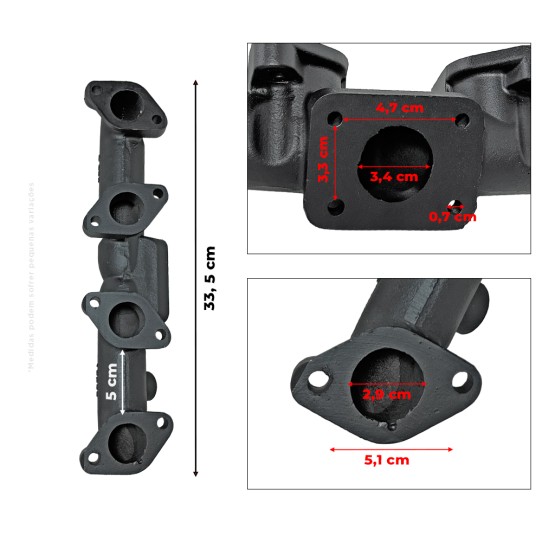 Coletor De Escape Kubota V2607 Aplicável Minicarregadeira Bobcat - 7000754
