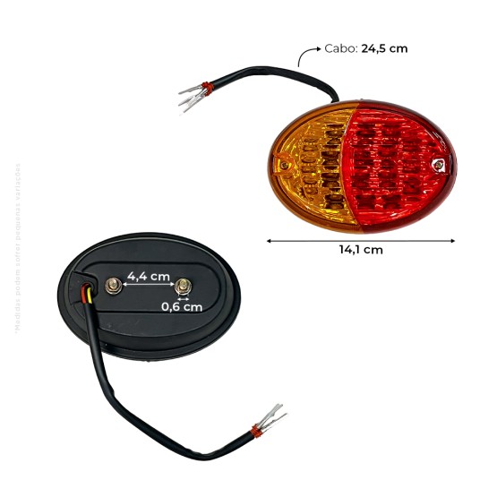 Lanterna Traseira Lado Esquerdo Aplicável Retroescavadeira JCB - 70050136 
