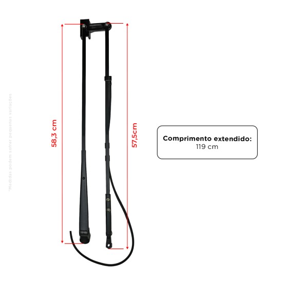 Braço Do Limpador Do Para-brisa Aplicável Minicarregadeira Bobcat - 7168953
