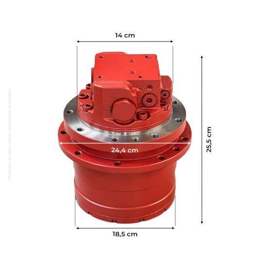 Motor De Tração Hidráulica Completo Aplicável Mini Escavadeira Bobcat -  7190517