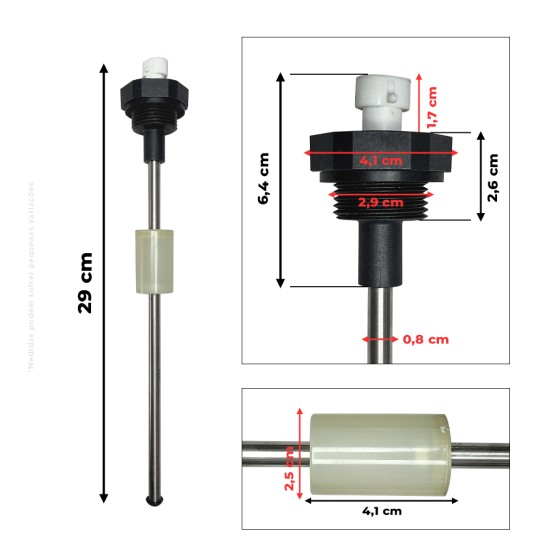 Sensor De Combustível Aplicável BobCat - 7286464